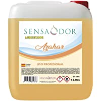 Los mejores  - Ambientador Azahar SENSAODOR- 5 Litros- Naranja- Garrafa- Profesional- Empresas- Negocio- Limpieza- Neutralizador…